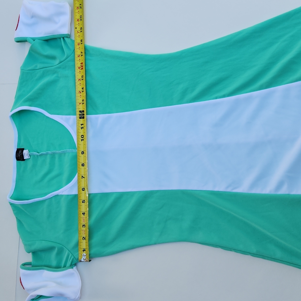 FORPLAY Sexy Nurse Halloween Costume m/l garter belt dress, hat, green white - Picture 10 of 11